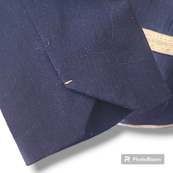 Zadig & Voltaire Ville Deluxe Military Navy Gold Wool Blend Blazer - Picture 3 of 8